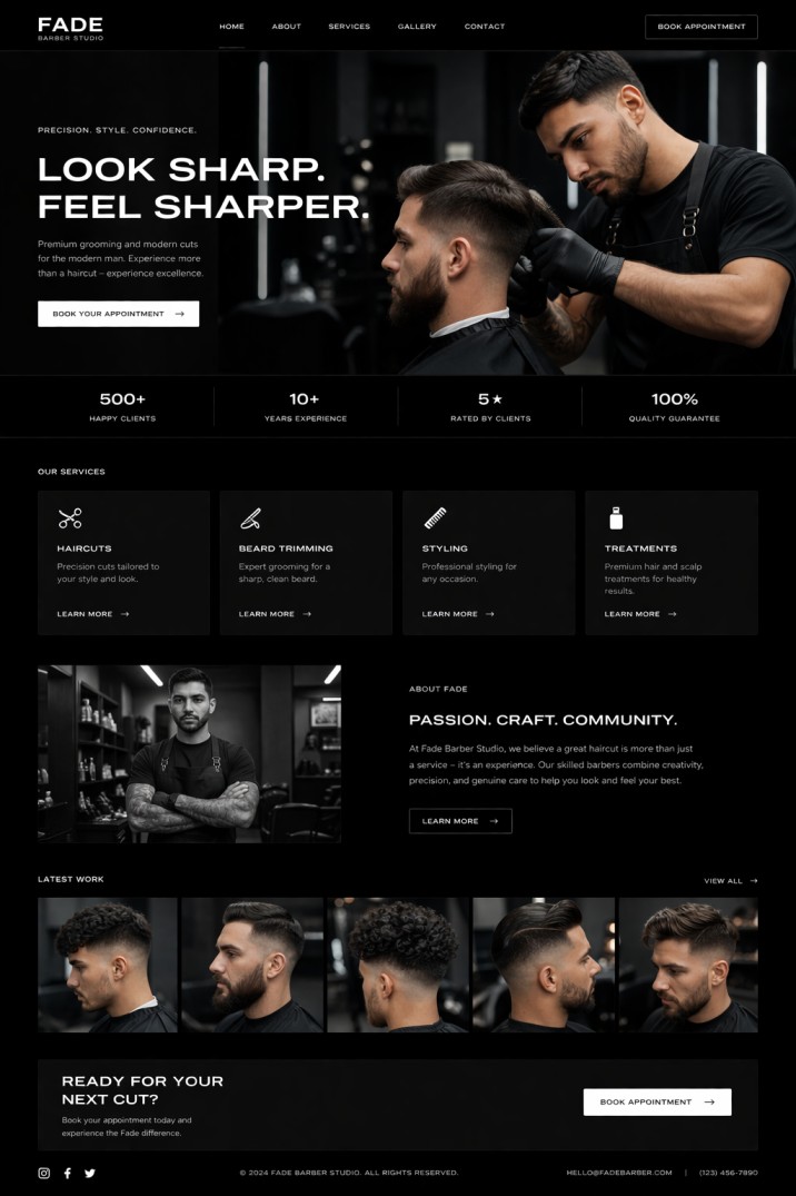 XWMS custom website showcase